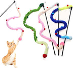Colorful Plush Wands Cat Toy