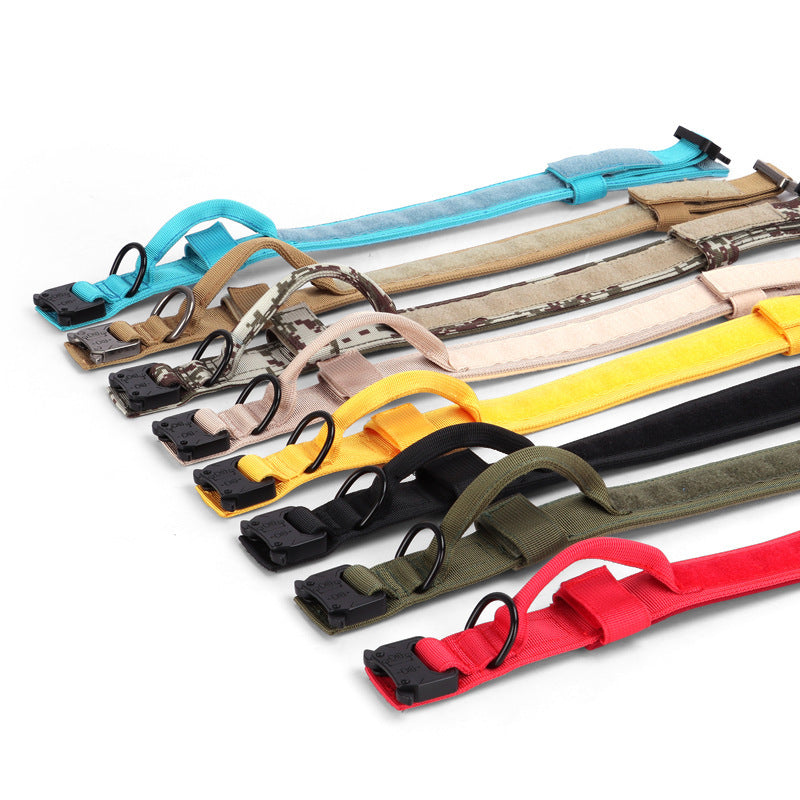 Tactical Dog Collar – Adjustable Military Nylon with Metal Buckle