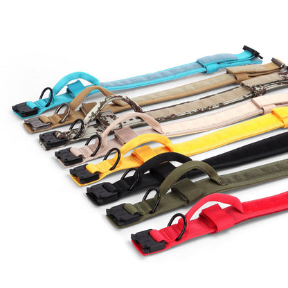 Tactical Dog Collar – Adjustable Military Nylon with Metal Buckle