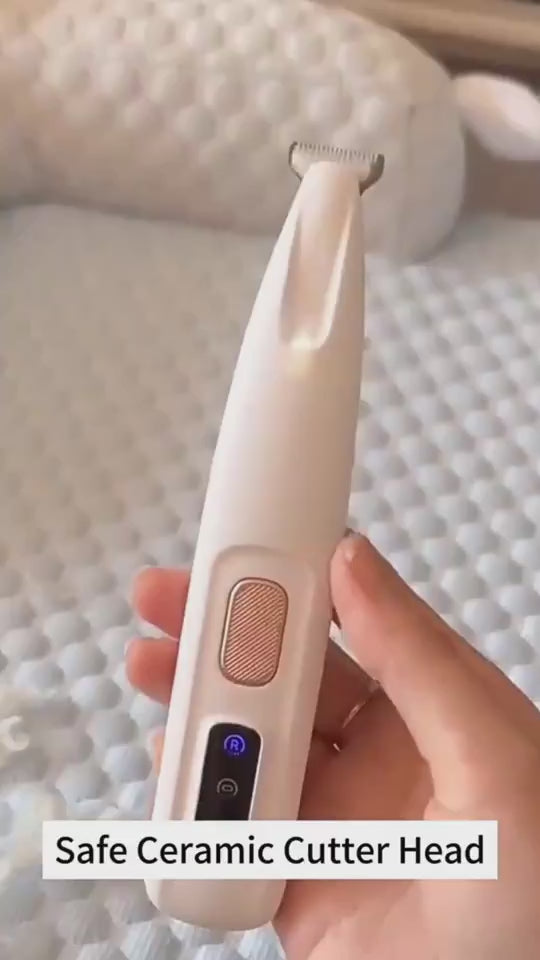 Pets Dog Paw Trimmer With LED Light Fully Waterproof Pet Hair Trimmer With LED Display Dog Clippers For Grooming Widen Blade