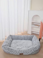 Luxury Swirl Rose Velvet Dog Bed