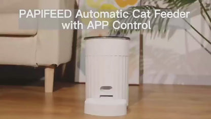 PAPIFEED Automatic Cat Feeder App-Controlled Portion & Schedule Management