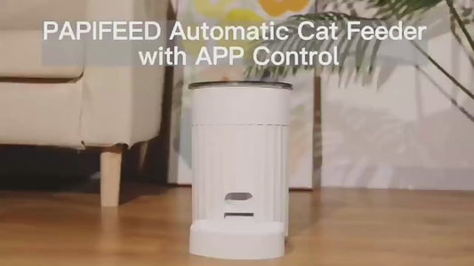 PAPIFEED Automatic Cat Feeder App-Controlled Portion & Schedule Management