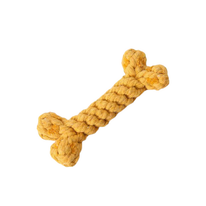 Durable Cotton Bone Toy – Bite-Resistant Chew & Play