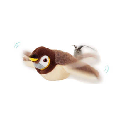 Flapping Bird Cat Toy with Realistic Sounds