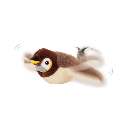 Flapping Bird Cat Toy with Realistic Sounds