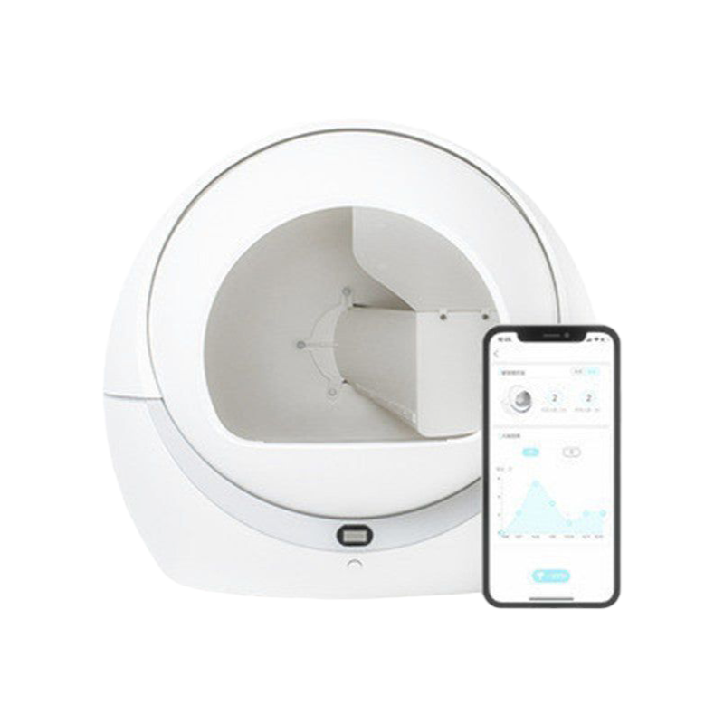 Automatic Litter Tray Rotating Detachable Door Curtain