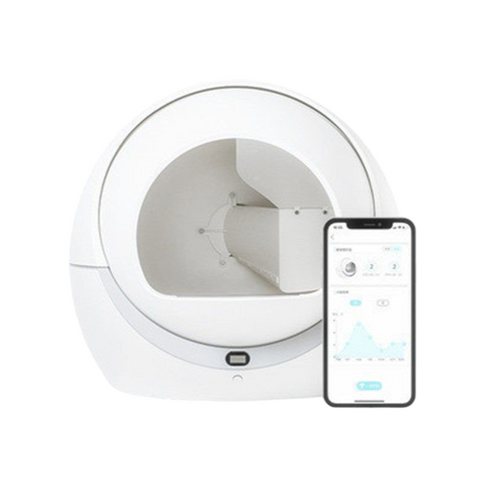 Automatic Litter Tray Rotating Detachable Door Curtain