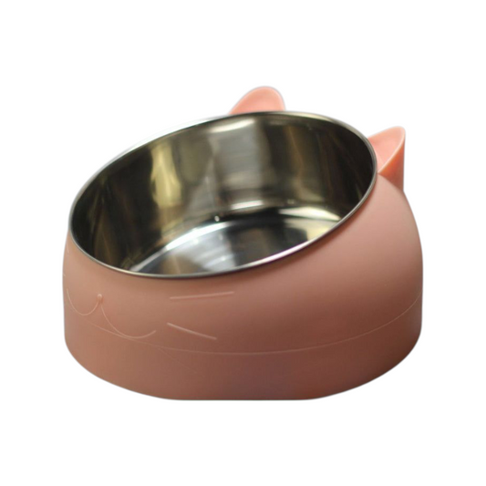 Cat Head Shaped Stainless Steel Bowl – Small, Medium & Large