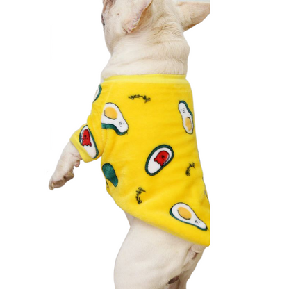 Autumn & Winter Warm Dog Pajamas Cozy Coral Fleece Pet Clothes