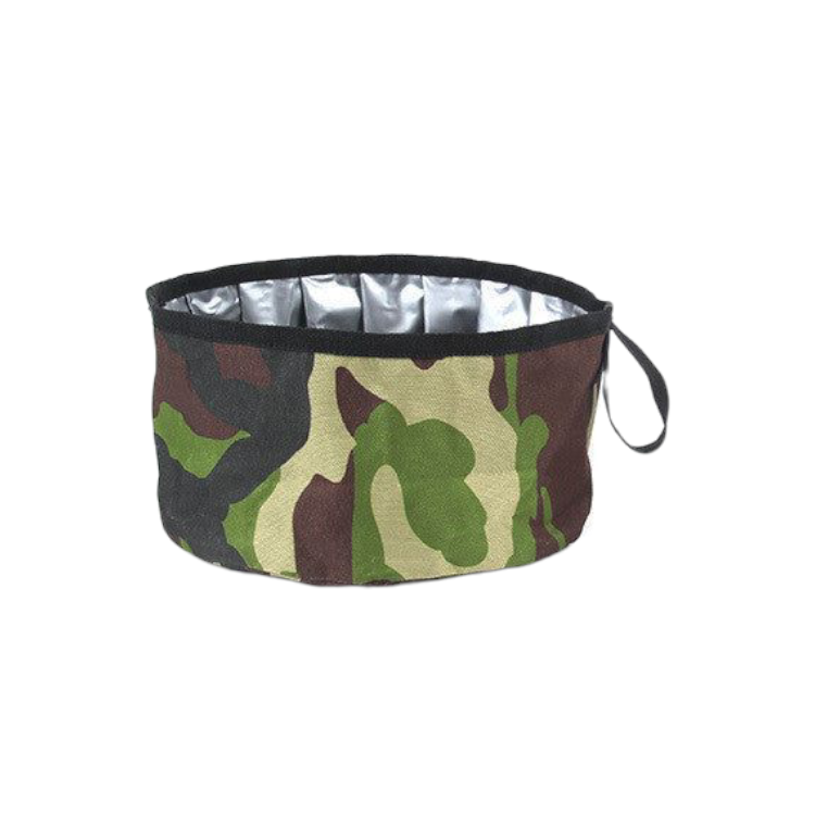 Oxford Cloth Outdoor Dog Food Bowl Portable & Durable