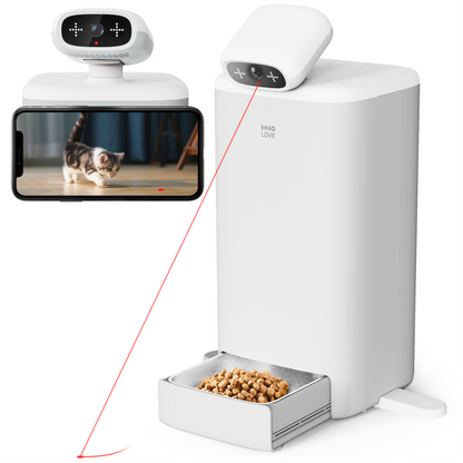 Smart Automatic Cat Feeder 1080P HD Camera, Two-Way Audio & Portion Control