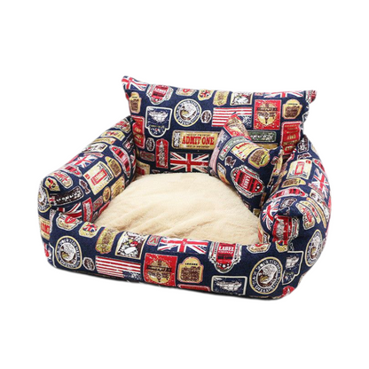 Herbst- und Wintersofa Haustiernest Segeltuch