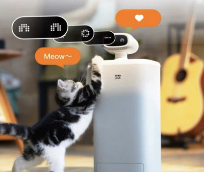 Smart Automatic Cat Feeder 1080P HD Camera, Two-Way Audio & Portion Control